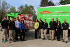 Serve-Pro Volunteers and their donation of Ramen Noodles